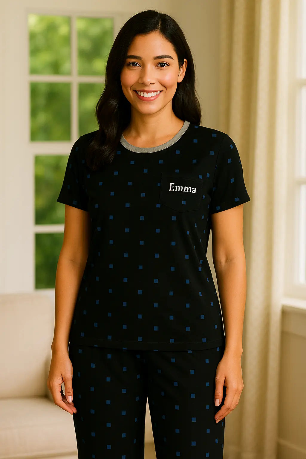 Pyjama femme ensemble éclat nocturne LB Pyjama