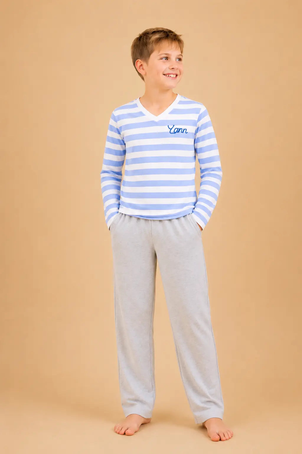 Pyjama garçon - ensemble horizon bleu ciel