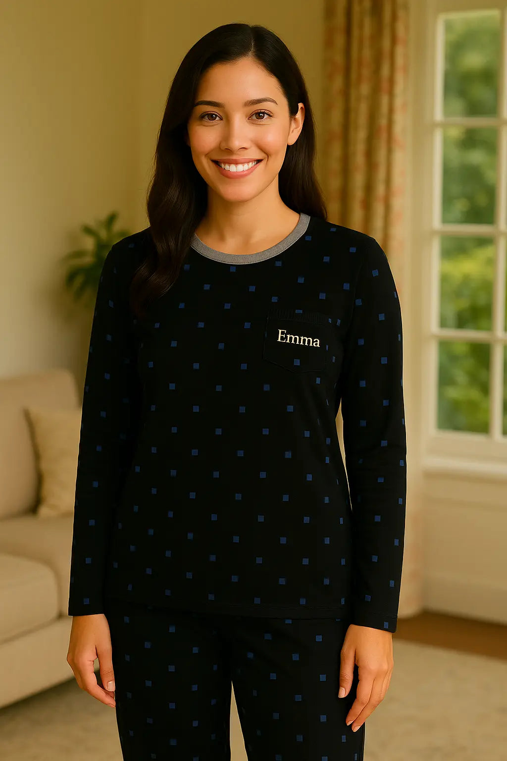 Pyjama femme ensemble éclat nocturne LB Pyjama