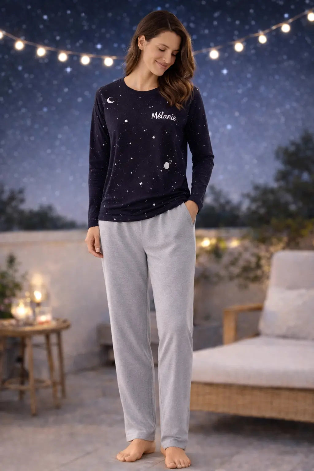 Pyjama femme - ensemble ciel profond LB Pyjama