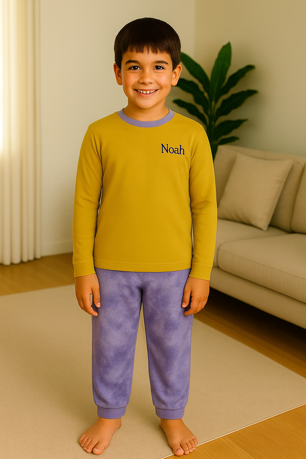 Pyjama garçon ensemble Lumière et Lavande LB Pyjama