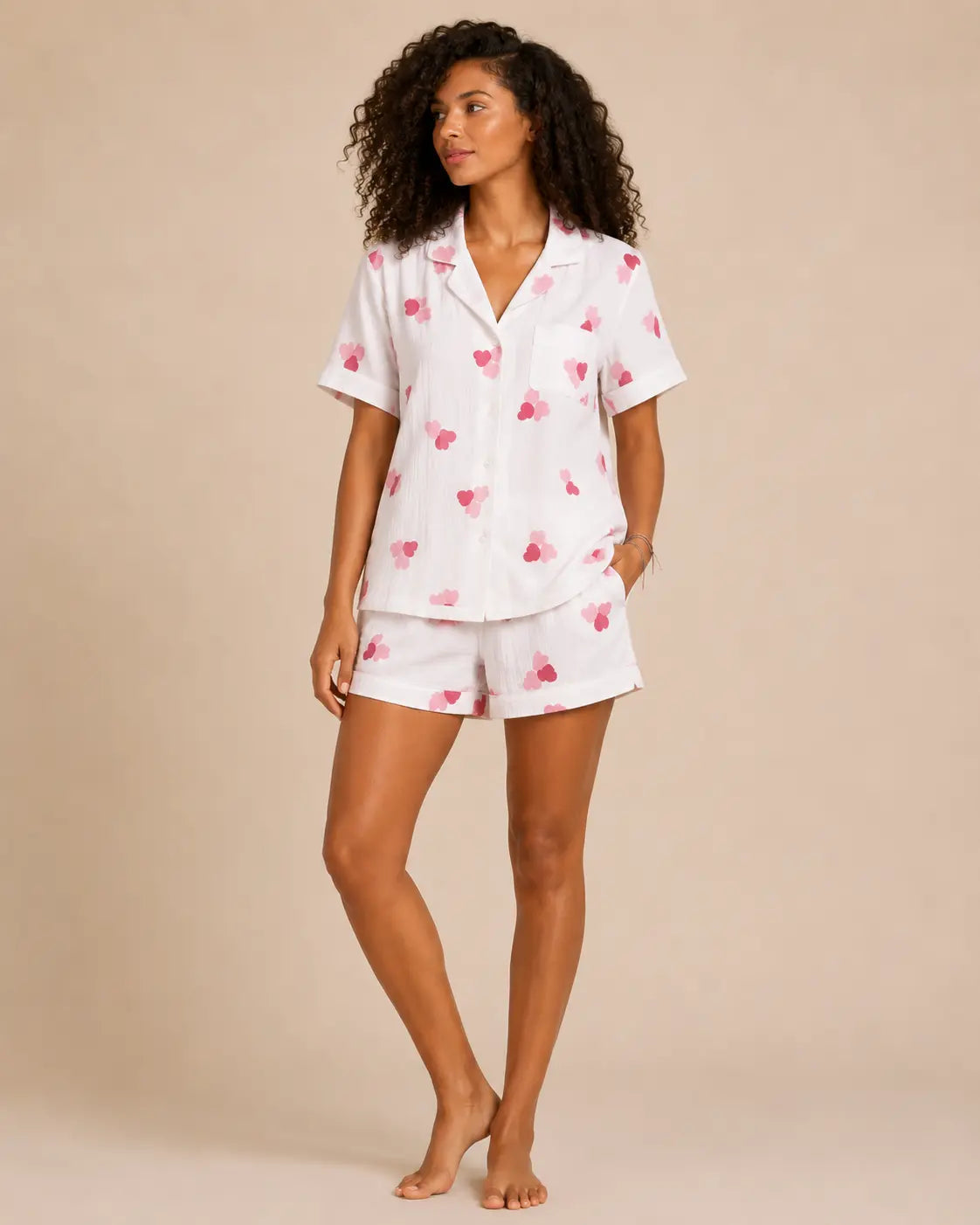 Pyjama femme - ensemble nuage en coeur LB Pyjama