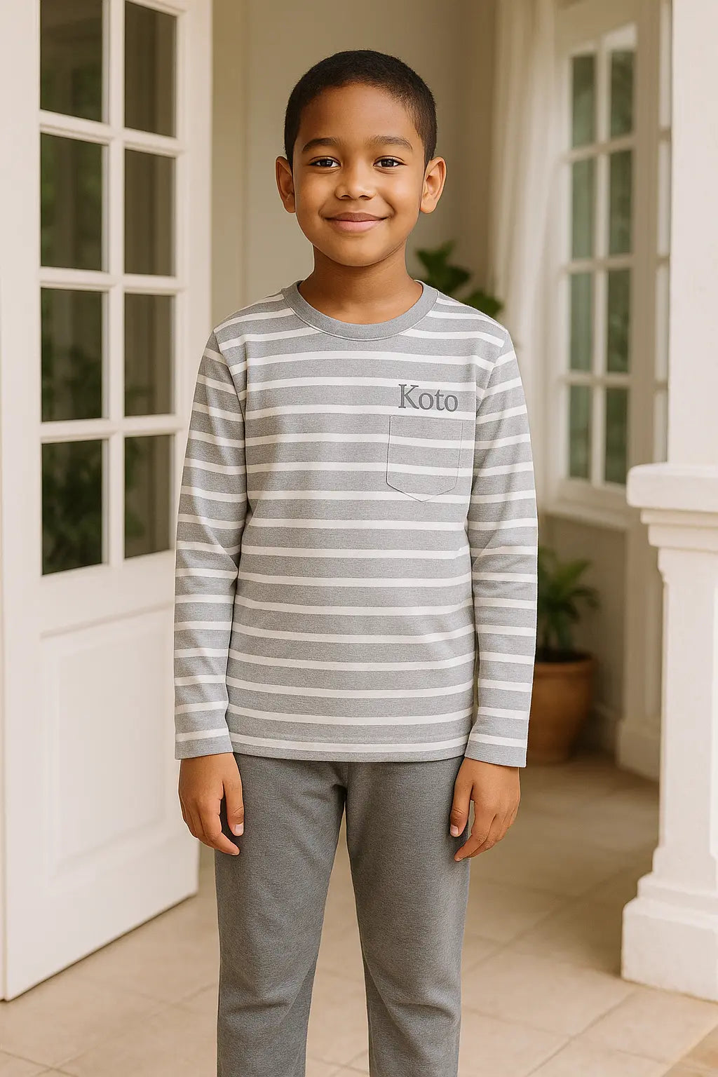 (Copie) Pyjama garçon ensemble bleu réconfort LB Pyjama