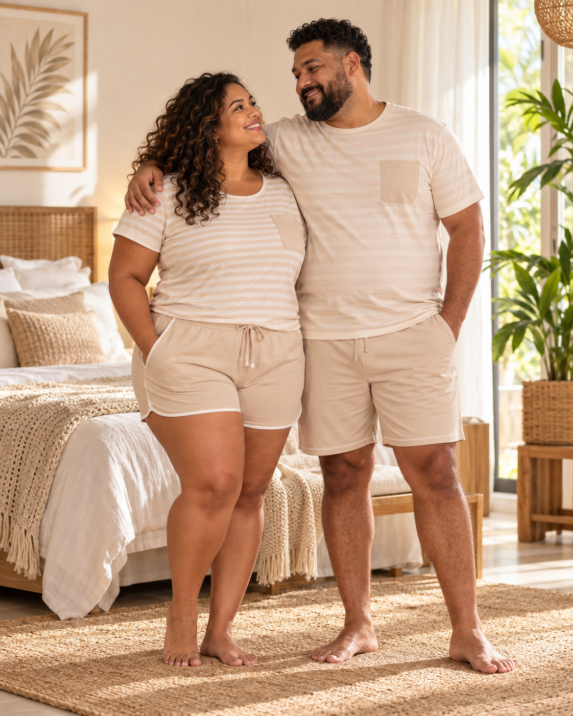 Couple créole en pyjama grande taille LB Pyjama