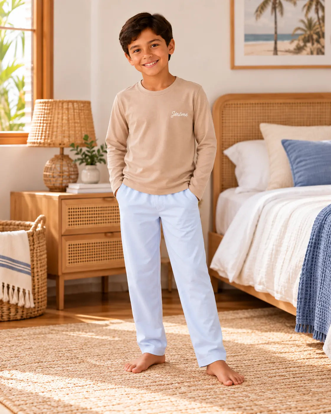 Pyjama garçon Brise Tropicale - pantalon manches longues - Jérôme