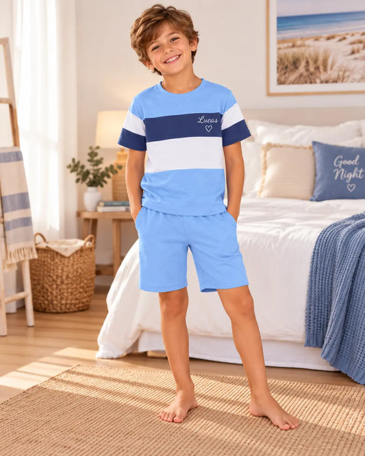 Évasion Marine garçon - short manches courtes - Lucas
