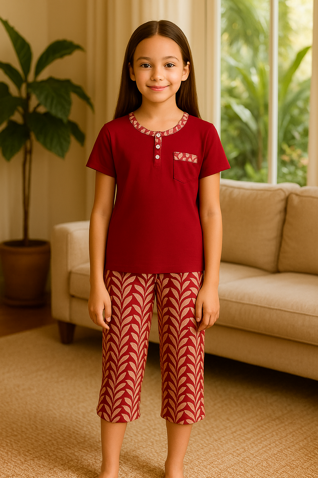 Pyjama fille ensemble passion d'automne