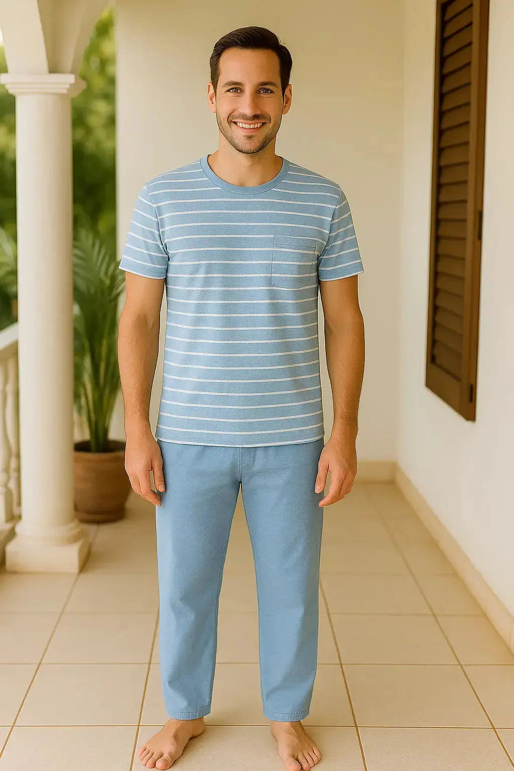 Pyjama homme ensemble douce harmonie LB Pyjama