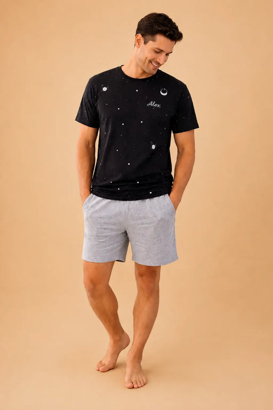 Pyjama Homme - ensemble coeur profond