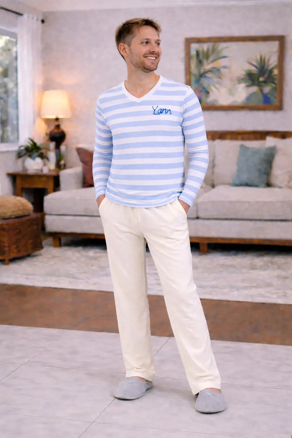 Pyjama homme - ensemble horizon bleu LB Pyjama