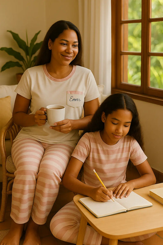 Pyjama duos ensemble pétales de bonheur. LB Pyjama