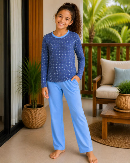 Pyjama fille - ensemble sourire du matin LB Pyjama