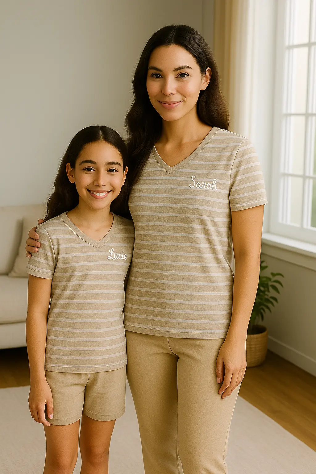 Pyjama duos mere fille ensemble dune élégance LB Pyjama