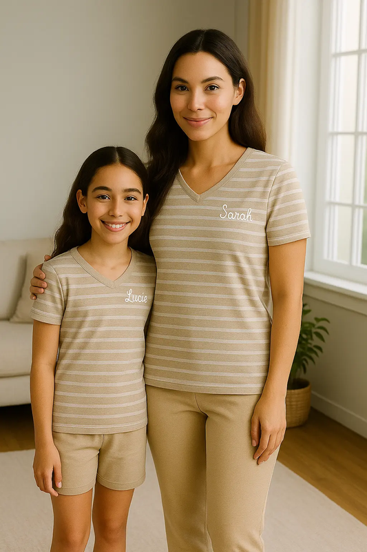 Pyjama duos mere fille ensemble dune élégance LB Pyjama