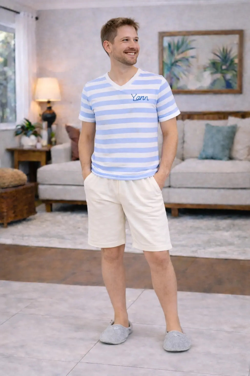 Pyjama homme - ensemble horizon bleu LB Pyjama