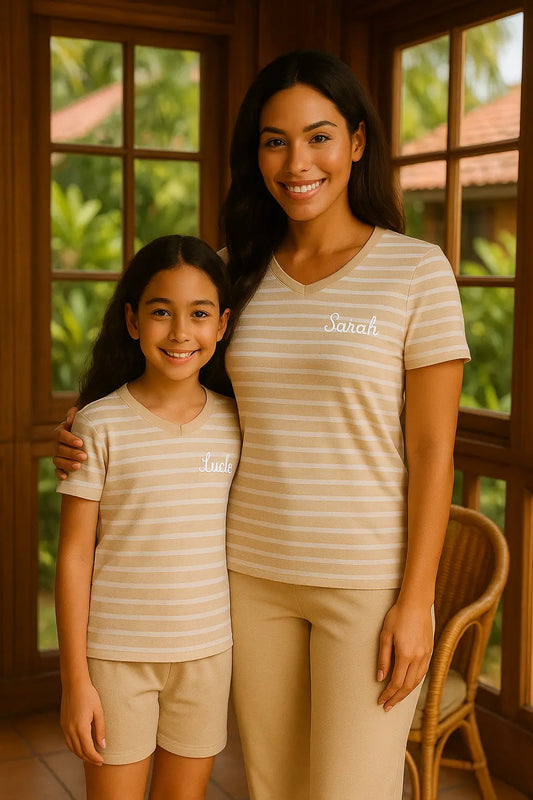 Pyjama duos mere fille ensemble dune élégance LB Pyjama