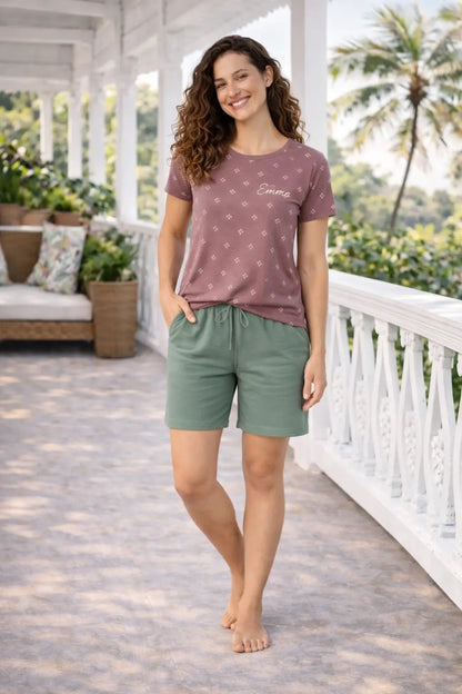 Pyjama femme - ensemble brise tropicale