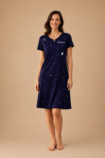 Robe de nuit et nuisette femme - coeur profond