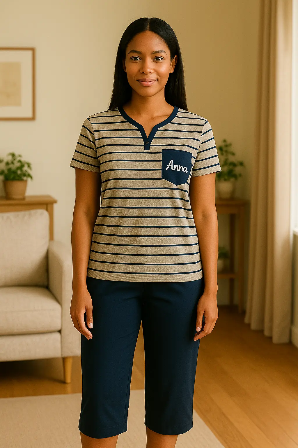 Pyjama femme ensemble bleu réconfort LB Pyjama