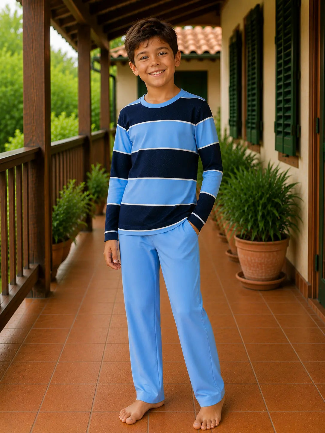 Pyjama garçon - ensemble Évasion marine LB Pyjama