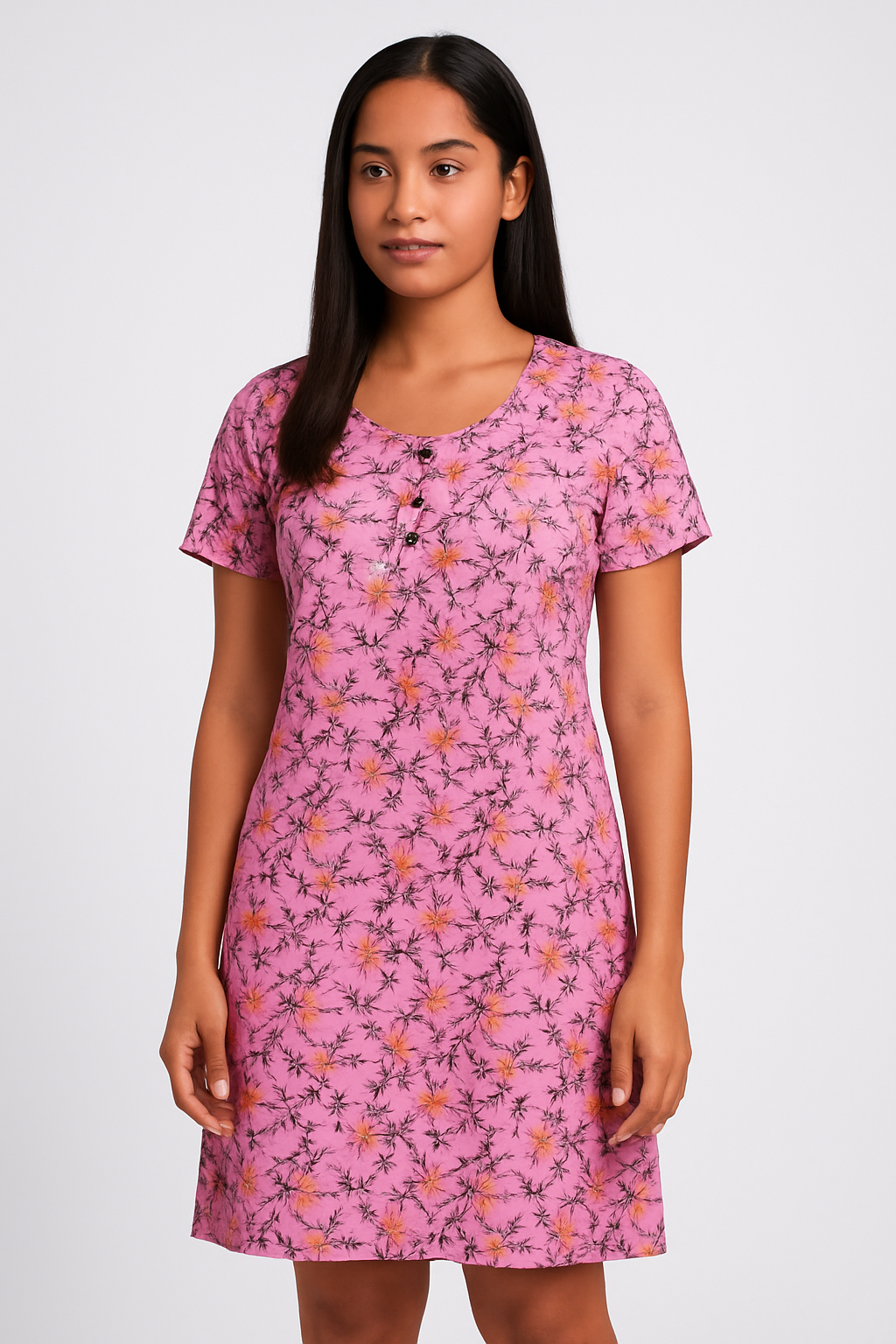 Robe de nuit & nuisette femme rose cerisier