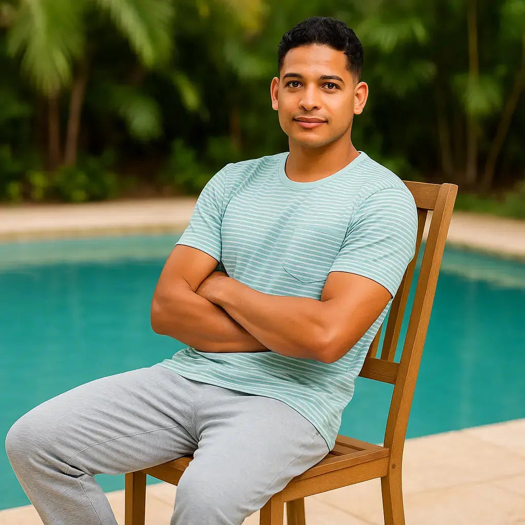 Pyjama homme ensemble menthe fraîche LB Pyjama