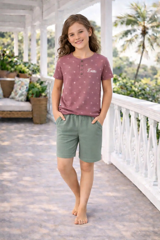 Pyjama fille - ensemble brise tropicale