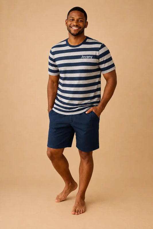 Pyjama homme - ensemble Marin et sourire