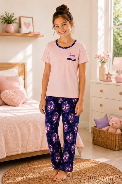 Pyjama fille - ensemble parfum floral LB Pyjama