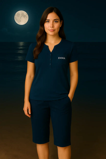 Pyjama femme ensemble douce nuit urbain LB Pyjama