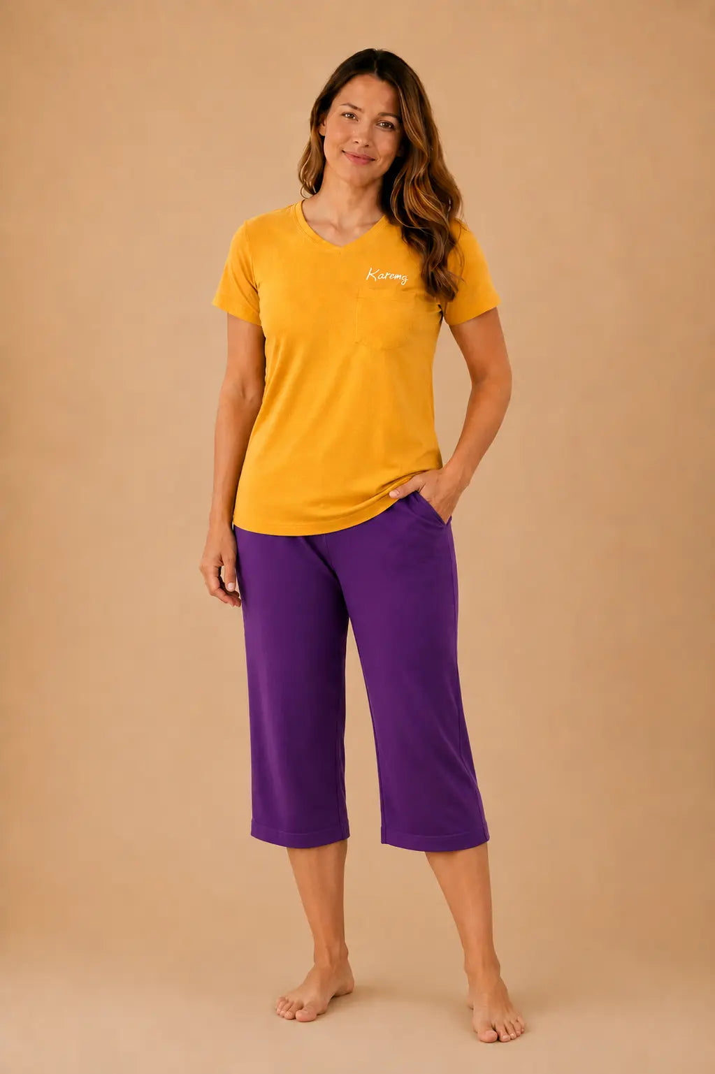 Pyjama femme - ensemble lumière et lavande