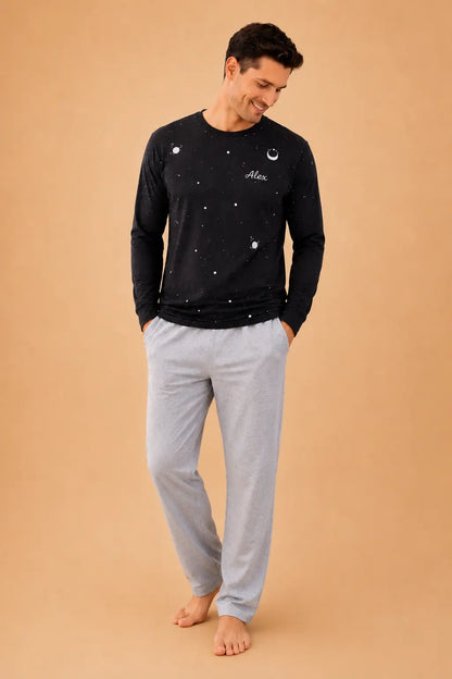 Pyjama Homme - ensemble coeur profond