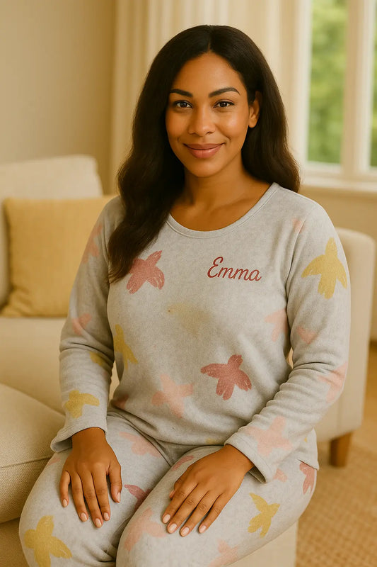 Pyjama femme ensemble polaire papillon tendre LB Pyjama