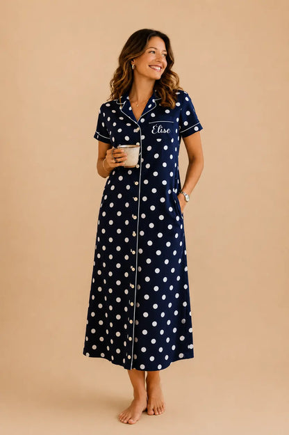 Robe & chemisier femme - bleu nuit étoilée