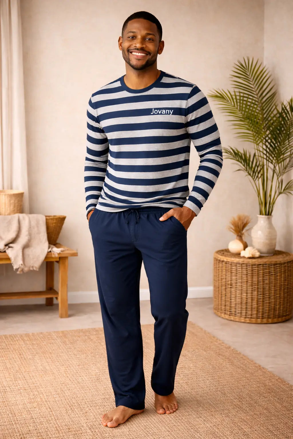 Pyjama homme ensemble Marin et sourire LB Pyjama