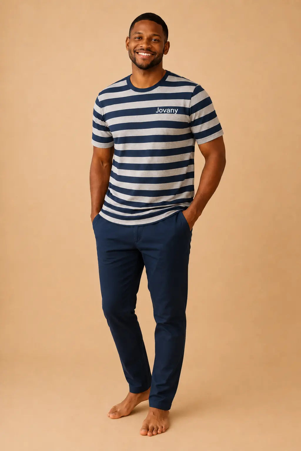Pyjama homme - ensemble Marin et sourire