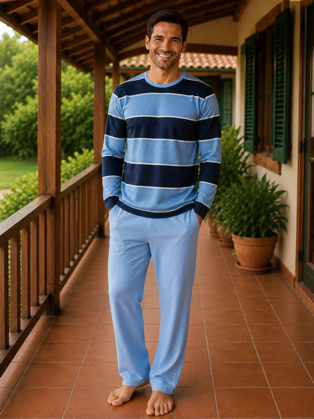 Pyjama homme - ensemble sourire du ie) LB Pyjama