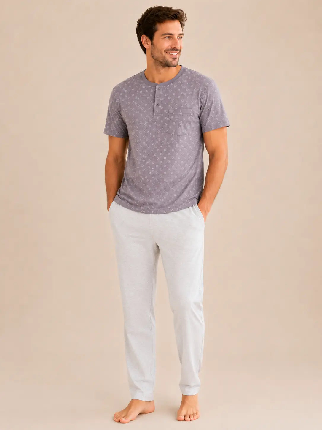 Pyjama homme - ensemble Dimanche Cocooning LB Pyjama