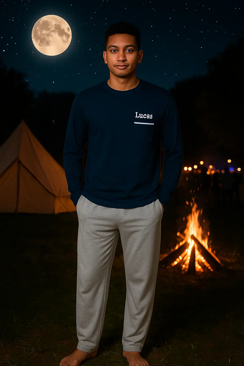 Pyjama homme océanique : calme et sérénité LB Pyjama
