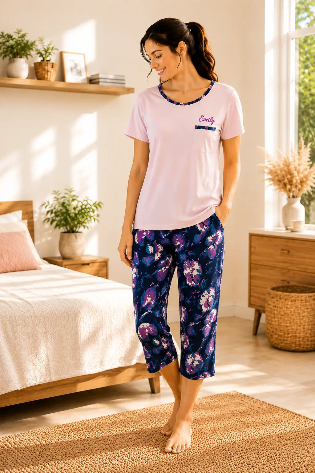 Pyjama femme - ensemble rose du jardin (Copie) LB Pyjama