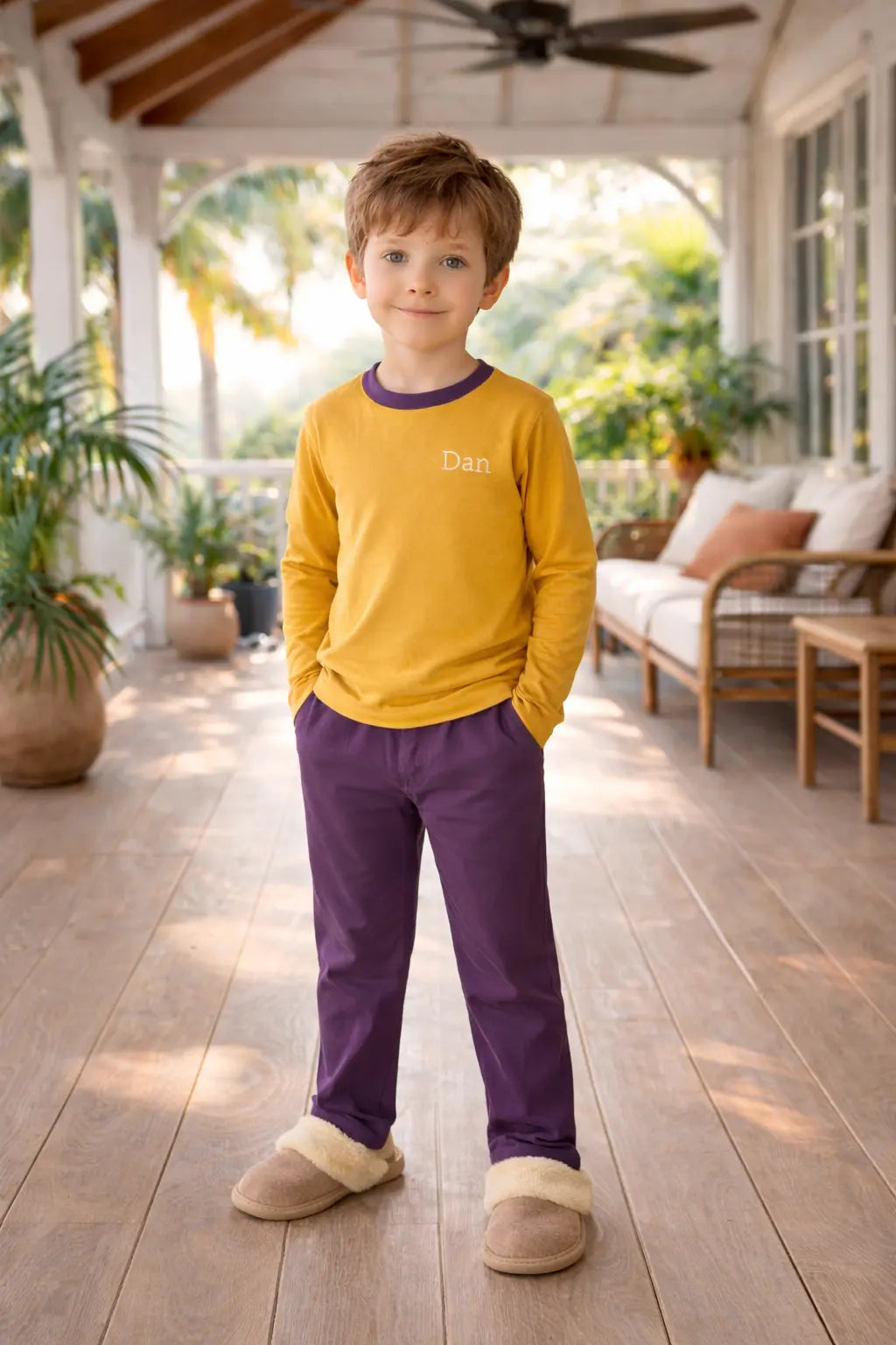Pyjama garçon ensemble Lumière et Lavande LB Pyjama