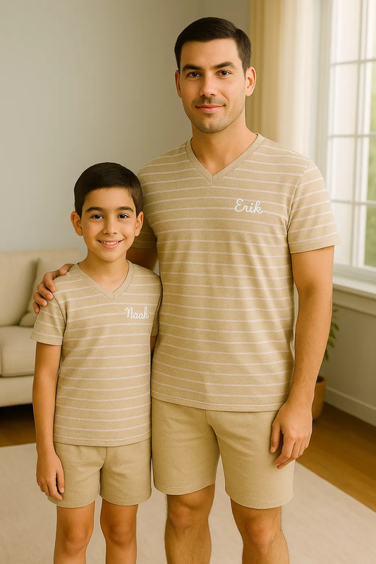 Pyjama duos père et fils ensemble dune élégance LB Pyjama