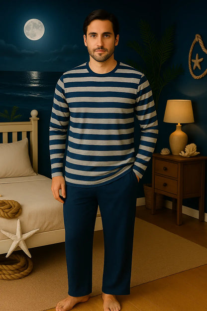 Pyjama homme ensemble Marin et sourire LB Pyjama