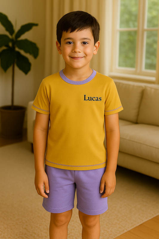 Pyjama garçon ensemble Lumière et Lavande