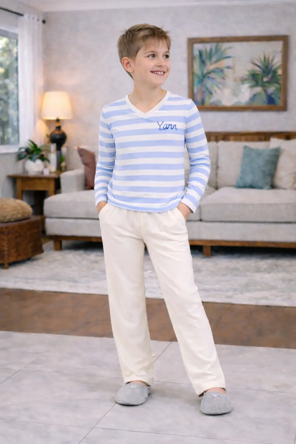 Pyjama garçon ensemble  horizon bleu LB Pyjama