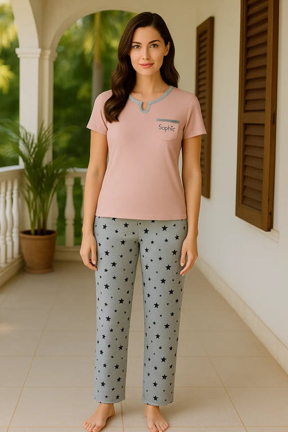 Pyjama femme ensemble douce nuit étoilée LB Pyjama