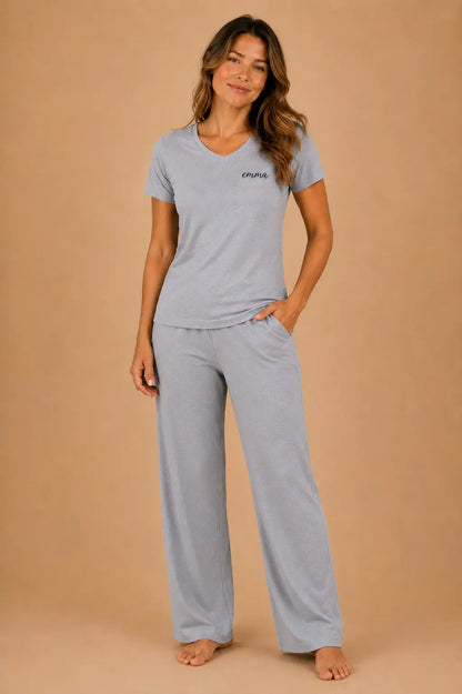 Pyjama femme - ensemble gris signature