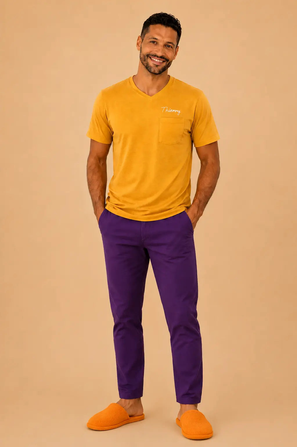 Pyjama homme - ensemble lumière et lavande