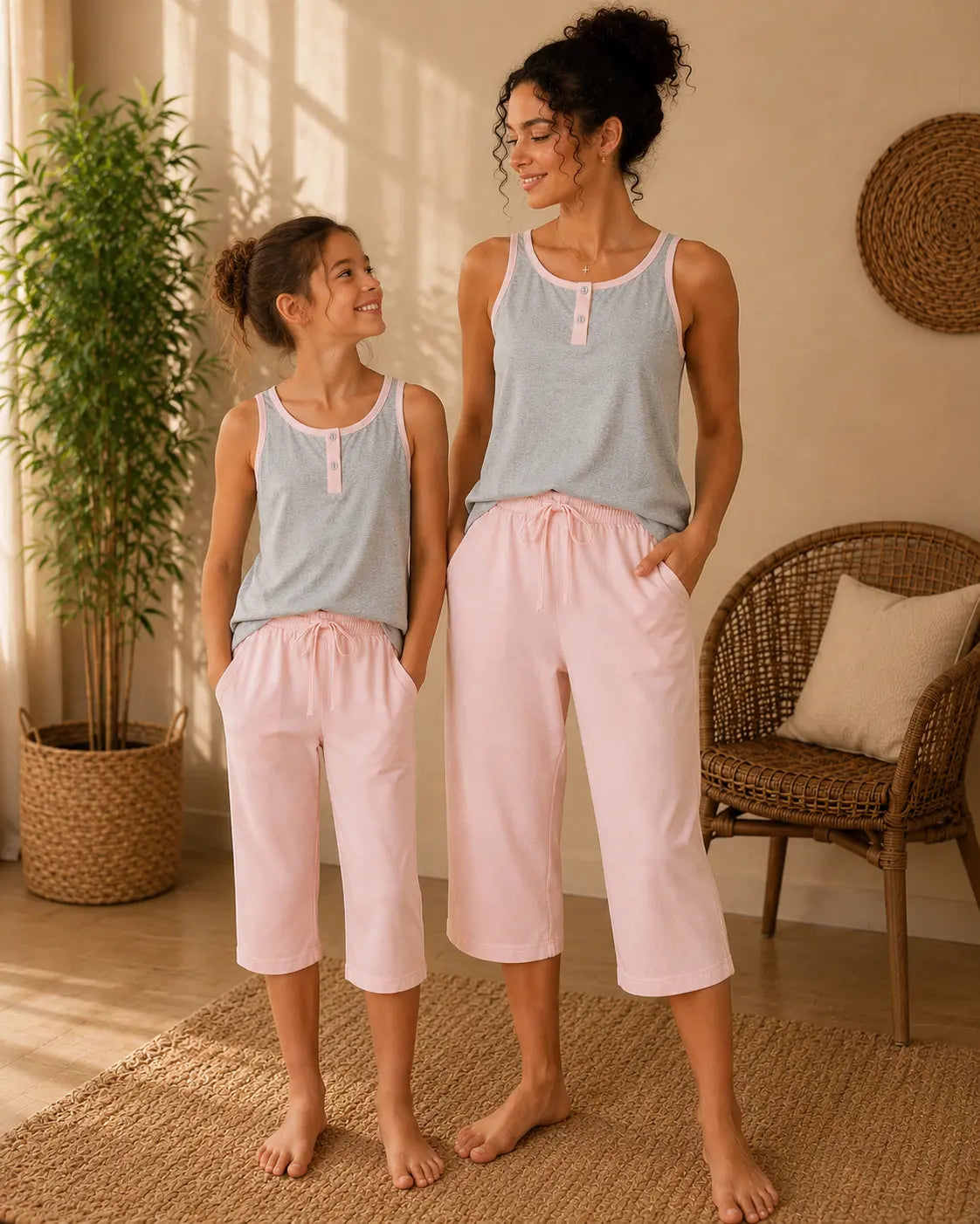 Pyjama Mère et fille - ensemble Emily aux merveilles LB Pyjama
