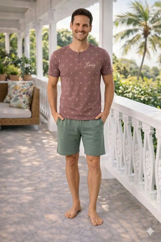 Pyjama homme - ensemble Brise tropicale